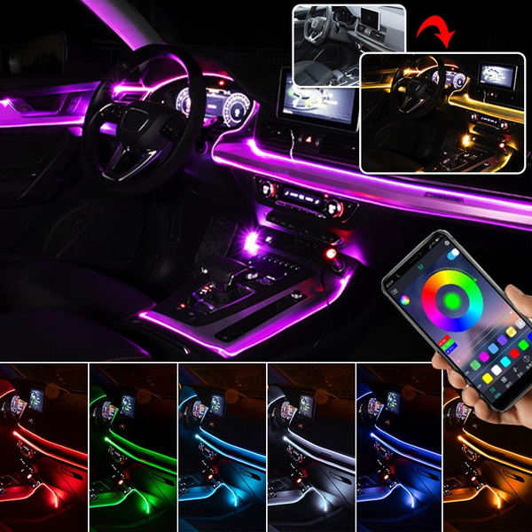 إضاءات داخلية للسيارة RGB بتطبيق