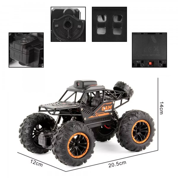 سيارة للطرق الوعرة مع جهاز تحكم عن بعد وواي فاي وكاميرا عالية الدقة