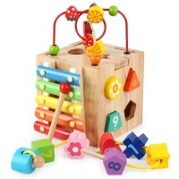 صندوق لعبة خشبية للأطفال
