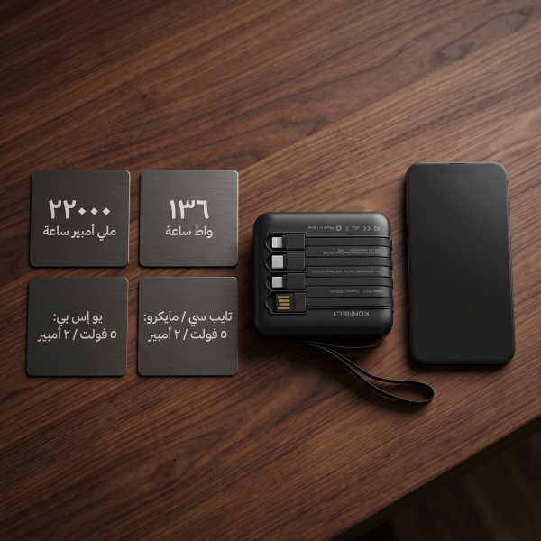 باور بنك 22 000 ميللي امبير