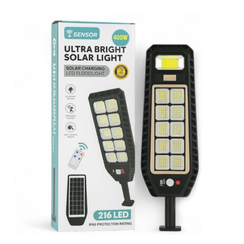 كشاف طاقة شمسية كبير عالى الجودة بريموت ضمان عاميين