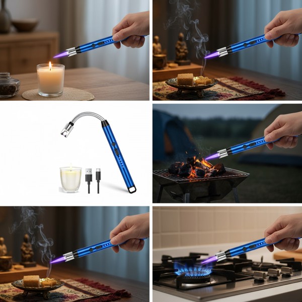 قدّاحة لهب إلكترونية حديثة قابلة لإعادة الشحن