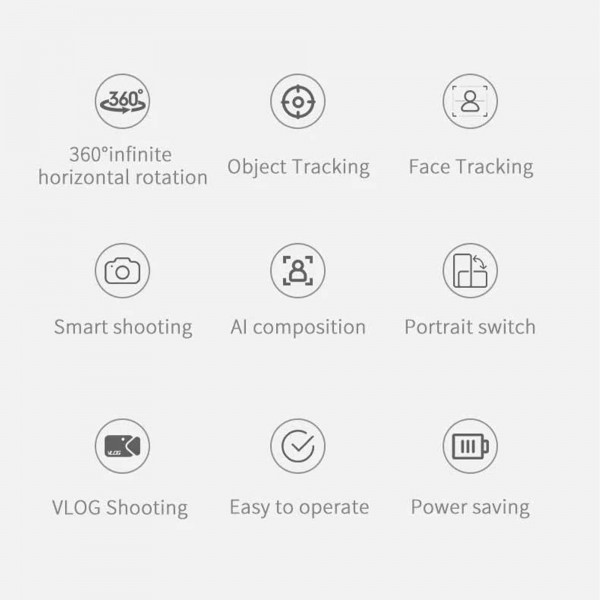 حامل هاتف ذكي يدور 360 درجة مع خاصية تتبع الوجه