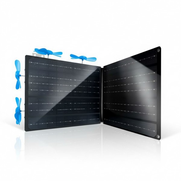 مولد طاقة الرياح وخلايا شمسية محمولة