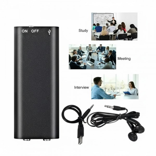مسجل صوت صغير محمول بسعة 8 جيجابايت