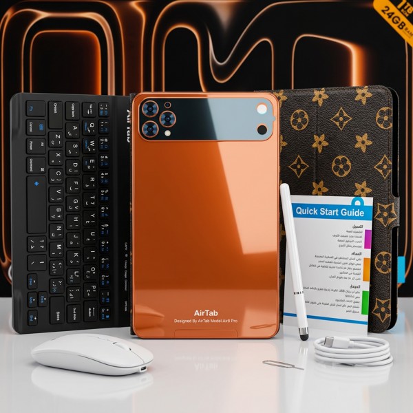 تابلت Airtap Air 8 pro بضمان عام كيبورد و ماوس بلوتوث