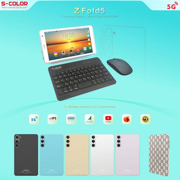 بكيبورد و ماوس تابلت Z FOLD ضمان 6 شهور