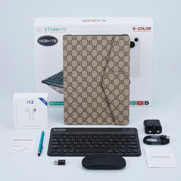 باقتك الاحترافية المتكاملة GT100 Ultra - تابلت 5G بذاكرة 1 تيرا مع كيبورد وماوس وسماعات وسعة رام 16GB