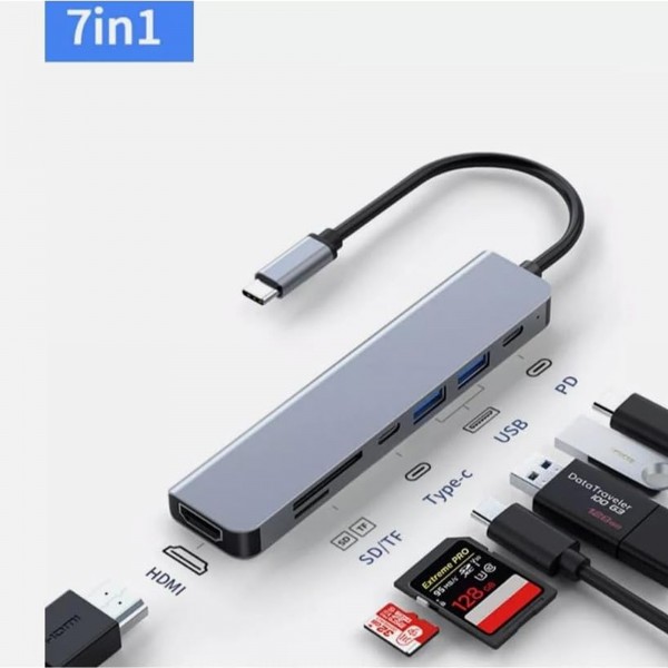 محول متعدد المنافذ  (ناقل سريع - K4 HDMI-PD 100W - مداخل Type-c)