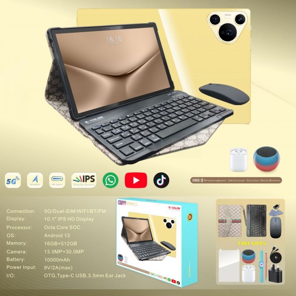 تابلت GT200 بكيبورد و ماوس بلوتوث (ضمان 6 اشهر ) + مجموعة هدايا