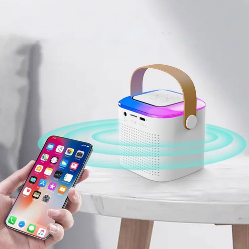 مايك مع سبيكر واضاءة RGB