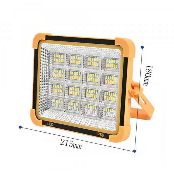 باور بنك بكشاف بالطاقة الشمسية 5 أوضاع إضاءة