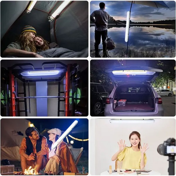 فانوس تخييم قابل لاعادة الشحن والنفخ