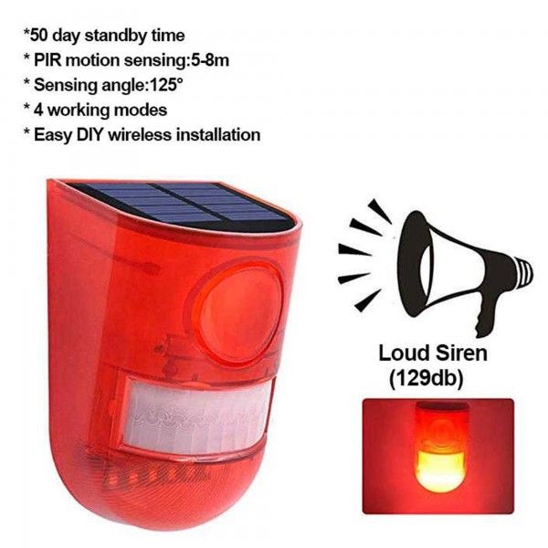 جهاز إنذار حركة يعمل بالطاقة الشمسية لحماية المنزل والعمل