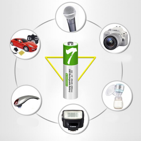 أربع بطاريات حديثة قابلة لإعادة الشحن