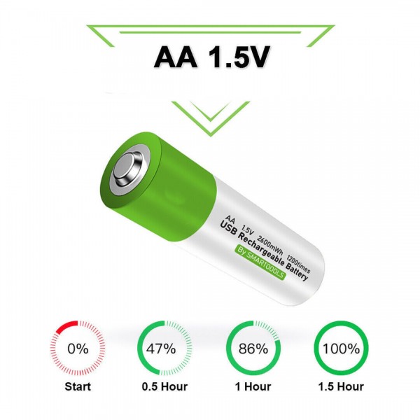 أربع بطاريات قابلة للشحن