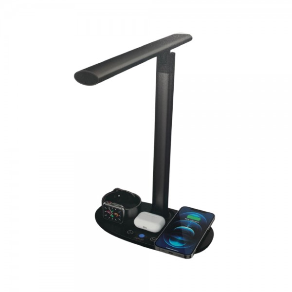 محطة شحن لاسلكي و مصباح مكتبي 4*1