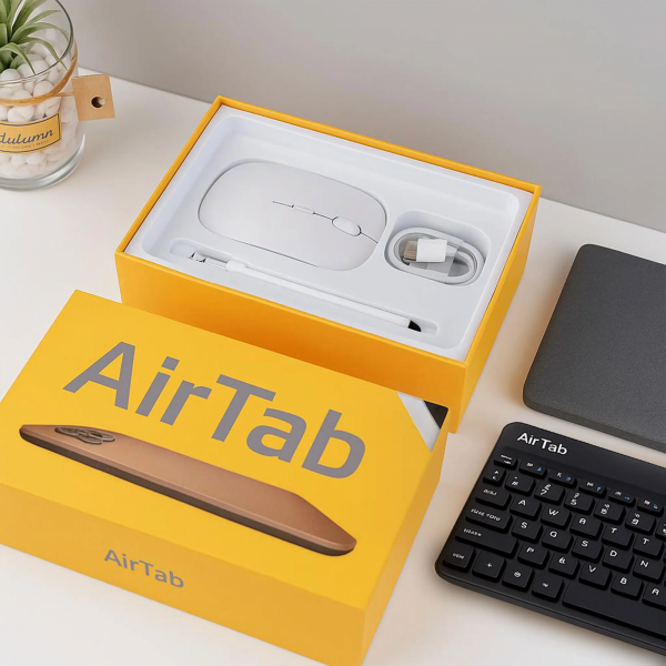 المكتب الذكي المصغر Air Tab A18 - تابلت شريحتين بذاكرة 1 تيرا، رام 24GB، بطارية 10K ومجموعة هدايا متكاملة