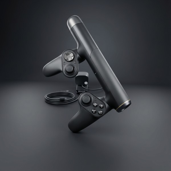 نظام XGUN المزدوج للجيمنج - بندقية SMG لاسلكية احترافية لـ PS5 و PC مع رأس ليزر