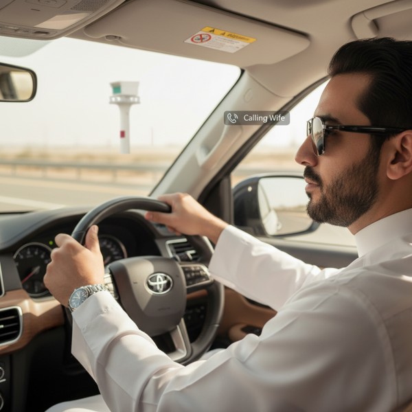 نظارة الرد على المكالمات وداعا للمخالفات