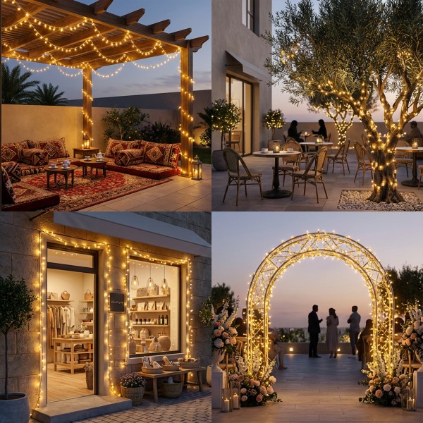 إضاءة الاحتفالات 50 متر سعر الجملة للكمية