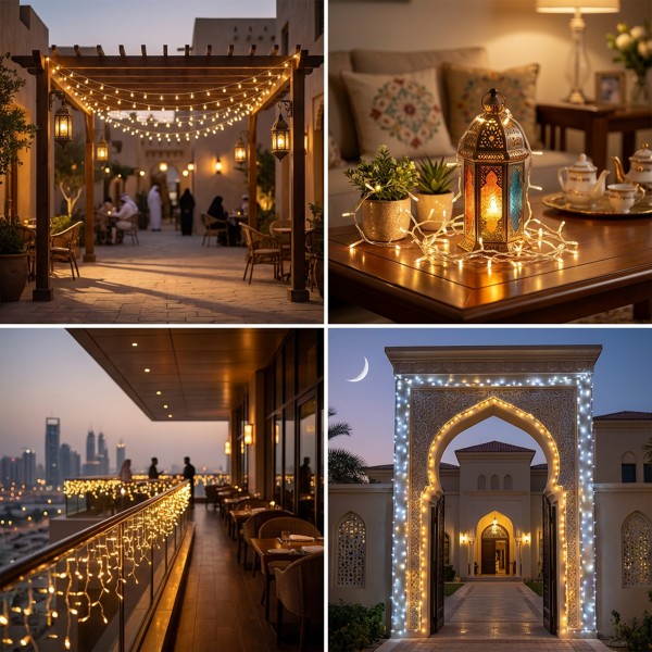 إضاءة الاحتفالات 50 متر سعر الجملة للكمية