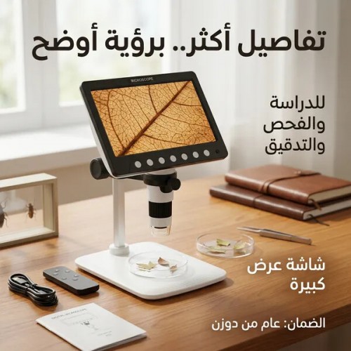 ميكرسكوب بشاشة عالى الجودة ضمان عام