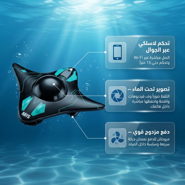 كاميرا الربط على الجوال لتصوير المياة ضمان عام