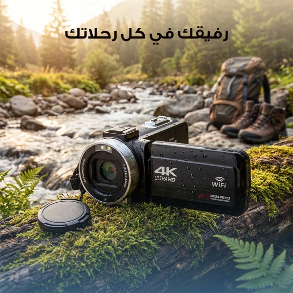 كاميرا الفلوجات الاحترافية Dingetu 4k - دقة 48MP مع رؤية ليلية ودعم ميكروفون خارجي