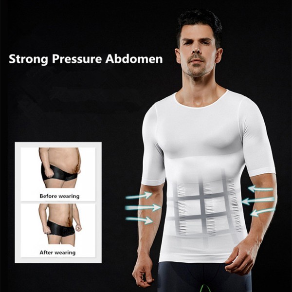 مشد الجسم للرجال باكمام قصيرة ٢XL