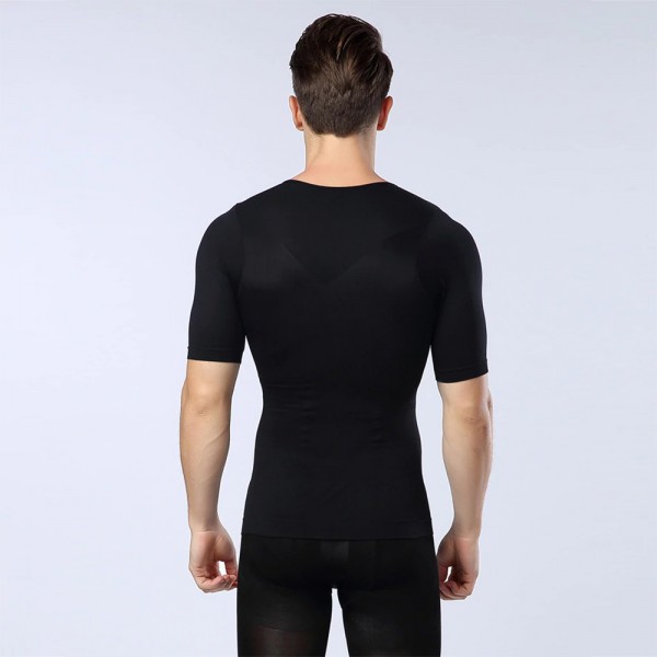 مشد الجسم للرجال باكمام قصيرة ٢XL