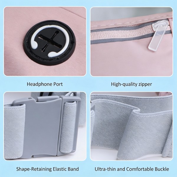 حقيبة خصر رياضية للجنسين، حامل نقود وهاتف