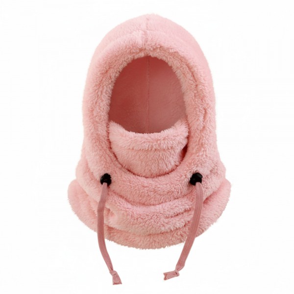 وشاح صوف بغطاء رأس، دافئ لفصل الشتاء للجنسين - لارج