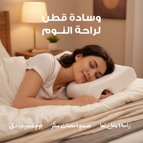 وسادة قطن لراحة النوم