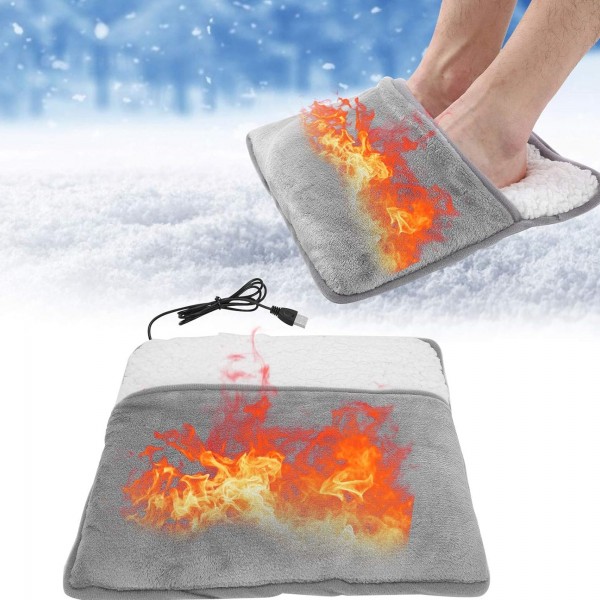 جهاز تدفئة القدم الكهربائى مزود ب وسادة تدفئة مخملية ناعمة