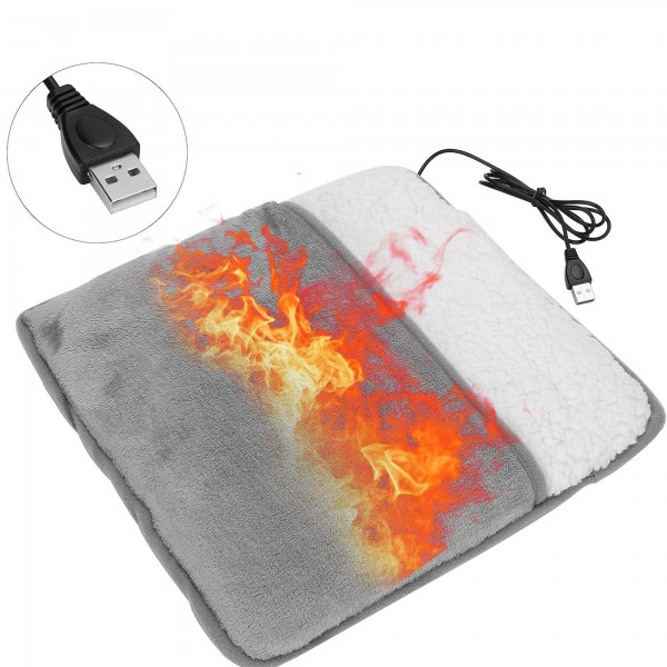 جهاز تدفئة القدم الكهربائى مزود ب وسادة تدفئة مخملية ناعمة