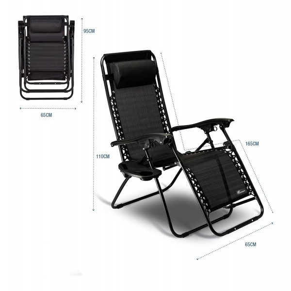 كرسي و سرير الحديقة المريح بمسند قابل للطى