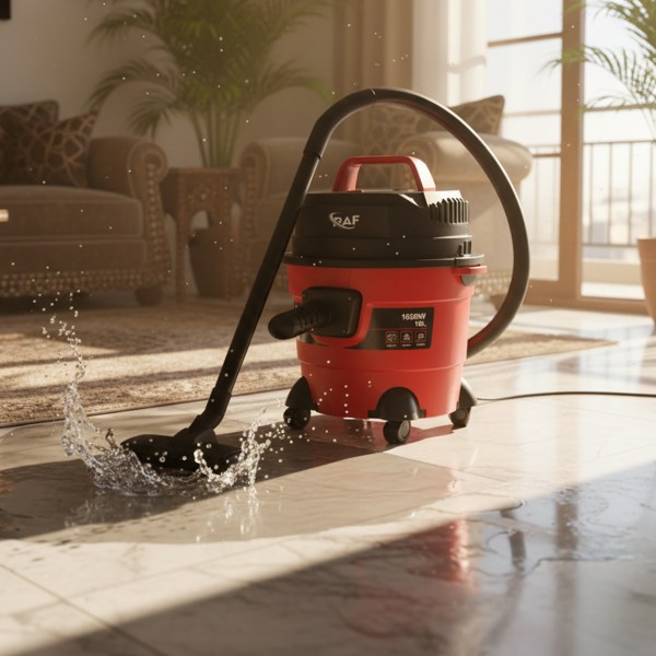 مكنسة جاف و رطب ونفخ 10 لتر من راف بضمان عامين 3 في 1 للمنزل والسيارة 1600 واط