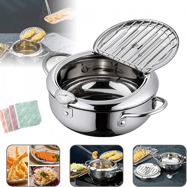 مقلاه عميقه مع مصفاه للزيت 2*1 الحديثة