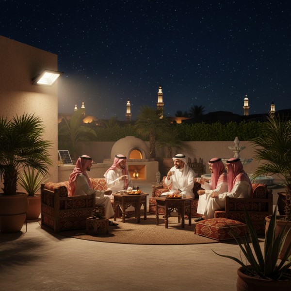 كشاف يعمل بالطاقة الشمسية بقوة 600 واط بضمان عامين