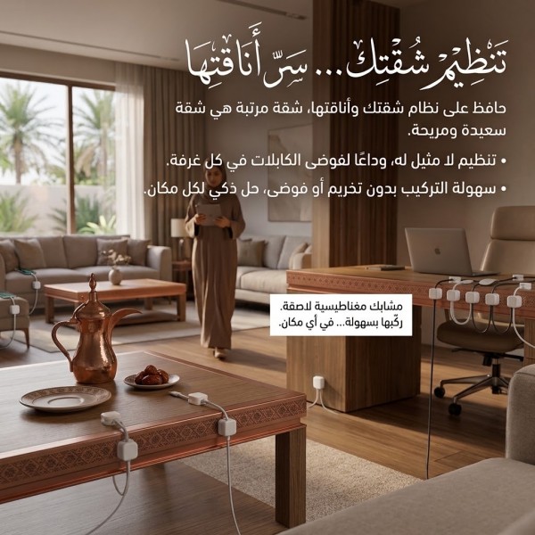منظم اسلاك بدون تخريم