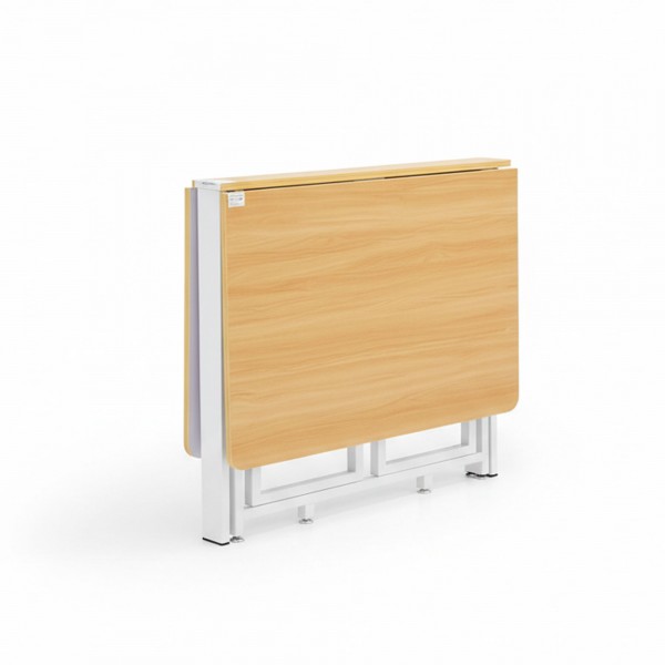 طاولة طعام رفيعة للغاية وقابلة للطي وقابلة للتمديد مع اطار معدني