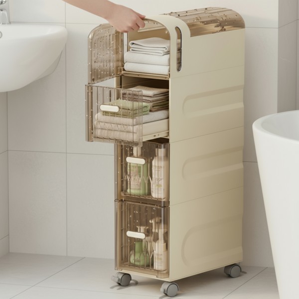 خزانة بلاستيك 4 طبقات مقاومة للماء