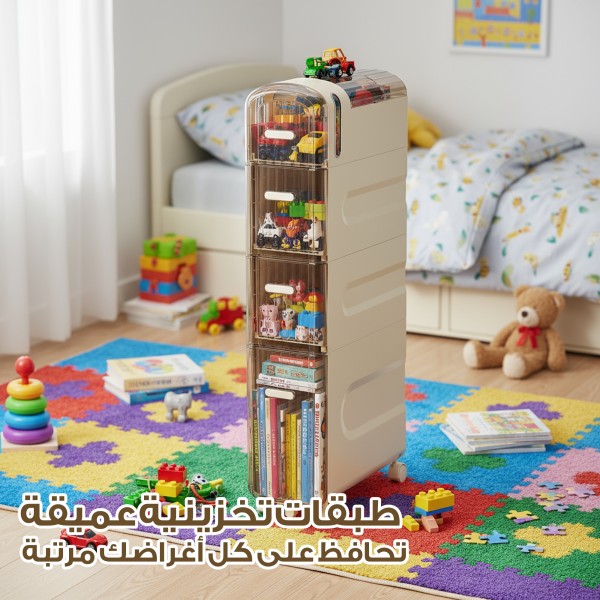 خزانة بلاستيك 4 طبقات مقاومة للماء