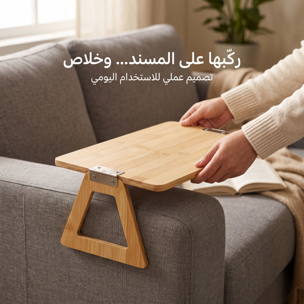 طاولة مسند الكنبة الموفرة لمساحة صالتك قابلة للطي