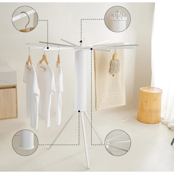 منشر الحديث العملى موفر للمساحة داخلي قابل للطى