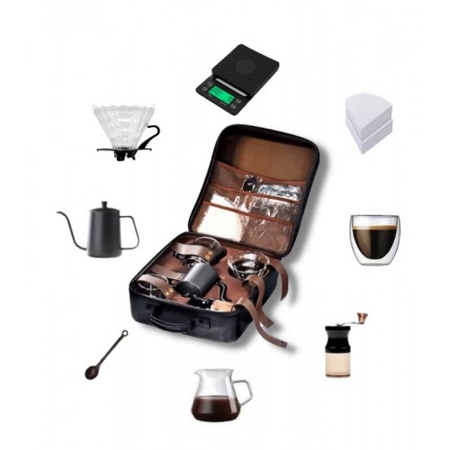 طقم صنع القهوة و الشاي المتنقل