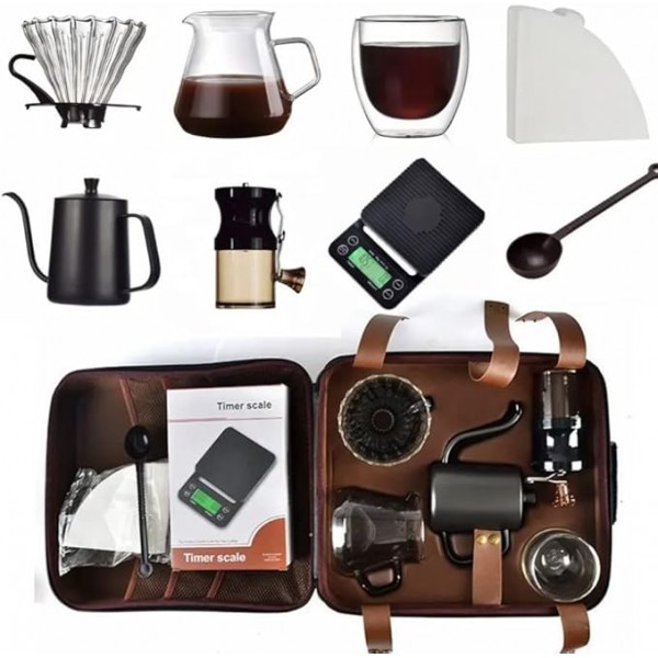 طقم صنع القهوة و الشاي المتنقل
