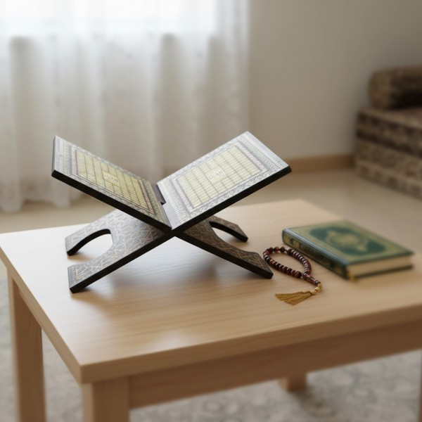 حامل خشبى قابل للطى للقرآن الكريم