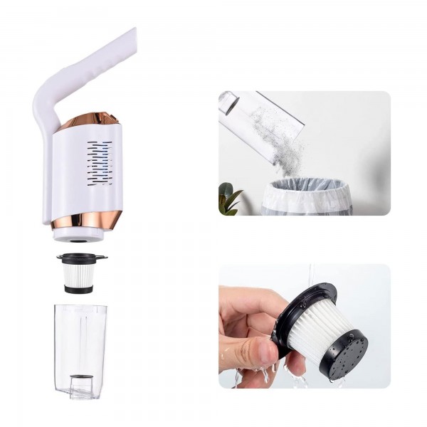 لمامة ومكنسة لاسلكية للمنزل و السيارة 2 في 1 بضمان عامين